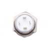 HIGHSIDER PUSH BUTTON STAINLESS STEEL WITH LED LIGHT RING IN DIFFERENT COLORS (M12), PIECES