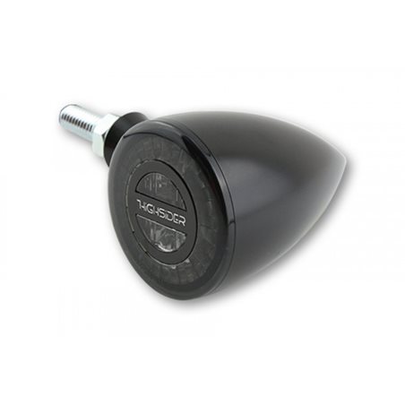 HIGHSIDER ROCKET BULLET LED TAILLIGHT/INDICATOR, BLACK
