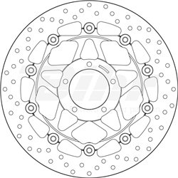 DUCATI 999 XEROX 03' - 07' DISCO FLOTANTE DELANTERO BREMBO