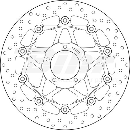DUCATI 999 XEROX 03' - 07' DISCO FLOTANTE DELANTERO BREMBO