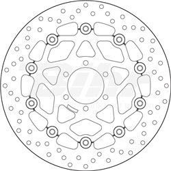 DUCATI MONSTER S2 R 1000 DA 06' - 07' DISCO FLOTANTE DELANTERO BREMBO
