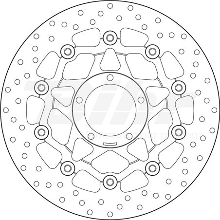 DUCATI 1100 HYPERMOTARD S 07' - 09' DISCO FLOTANTE DELANTERO BREMBO