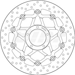 DUCATI 1200 MULTISTRADA S PIKES  13' - 15' DISCO FLOTANTE DELANTERO BREMBO