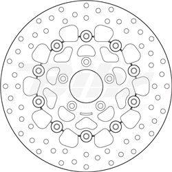 HARLEY DAVIDSON 1450 FXSTS/I SPRINGER SOF 00' - 06' DISCO FLOTANTE DELANTERO BREMBO