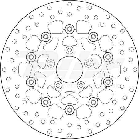 HARLEY DAVIDSON 1584 FLHTCUI ELECTRA GLID 07' - 08' DISCO FLOTANTE DELANTERO BREMBO