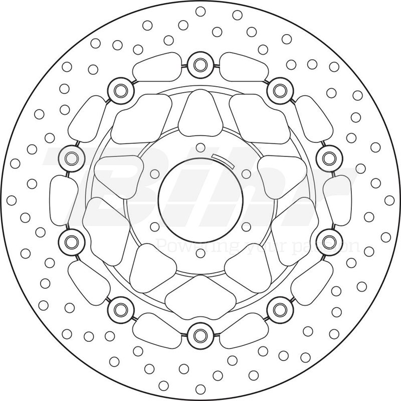 HONDA 400 CB FOUR 97 - DISCO FLOTANTE DELANTERO BREMBO HONDA 400 CB FOUR 97 - DISCO FLOTANTE DELANTERO BREMBO