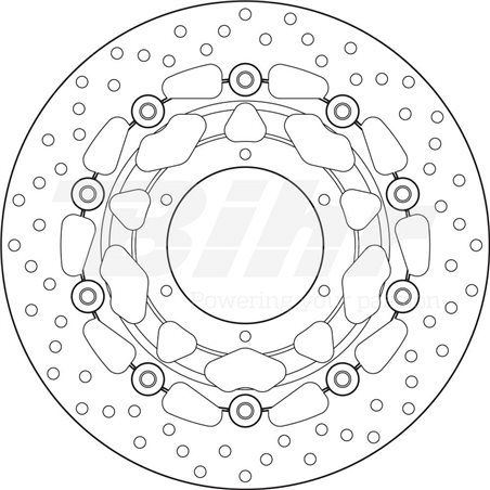 HONDA 600 CBF N 08  - DISCO FLOTANTE DELANTERO BREMBO