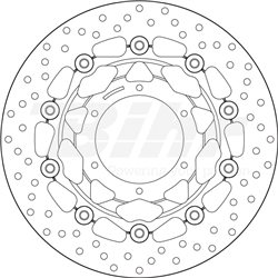 HONDA 600 CBR F4 01' - 06' DISCO FLOTANTE DELANTERO BREMBO