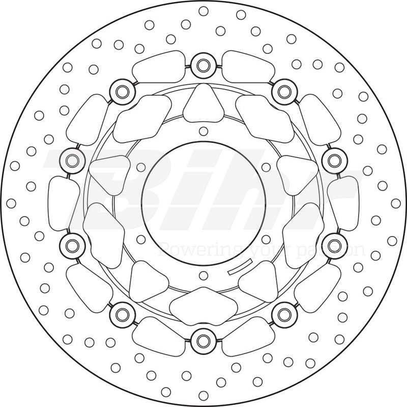 HONDA 600 CBR RR 03 - DISCO FLOTANTE DELANTERO BREMBO HONDA 600 CBR RR 03 - DISCO FLOTANTE DELANTERO BREMBO