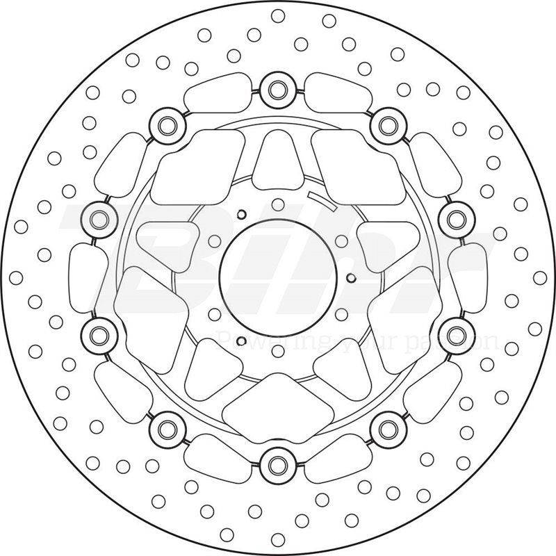 HONDA 800 VFR INTERCEPTOR 98' - 10' DISCO FLOTANTE DELANTERO BREMBO