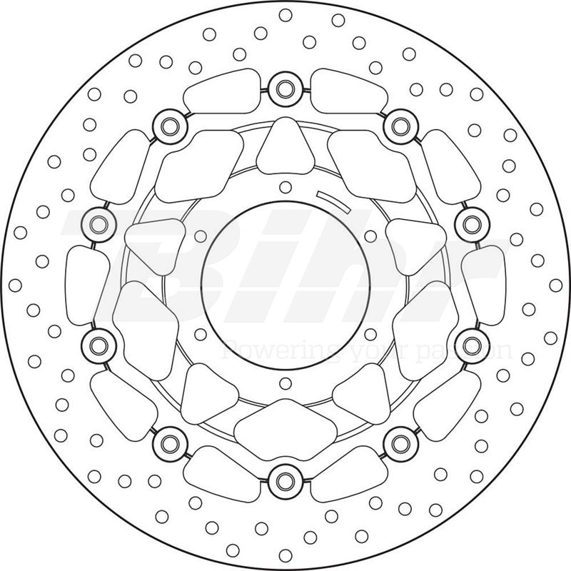 HONDA 1000 CBR RR 06' - 07' DISCO FLOTANTE DELANTERO BREMBO HONDA 1000 CBR RR 06' - 07' DISCO FLOTANTE DELANTERO BREMBO