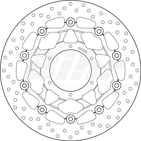 HONDA 1000 VTR SP02 02' - 04' DISCO FLOTANTE DELANTERO BREMBO