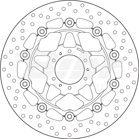HONDA 1000 XL-L VARADERO 03' - 11' DISCO FLOTANTE DELANTERO BREMBO