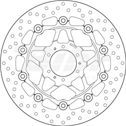 HONDA 1000 XL-L VARADERO ABS 03' - 11' DISCO FLOTANTE DELANTERO BREMBO