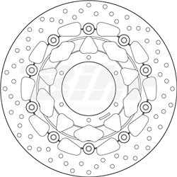 HONDA 1300 CB S 05' - 09' DISCO FLOTANTE DELANTERO BREMBO
