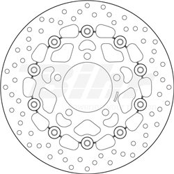 KAWASAKI 636 ZX-6R 03' - 04' DISCO FLOTANTE DELANTERO BREMBO