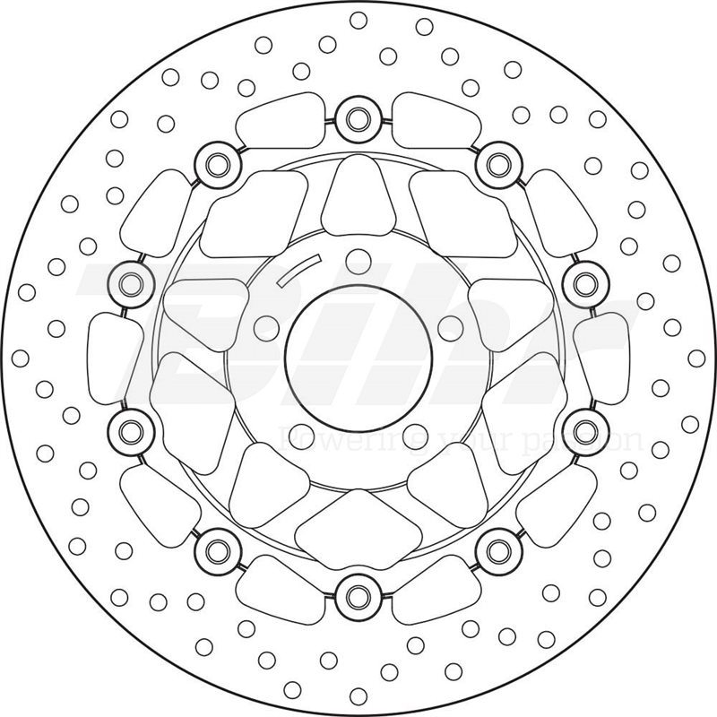 KAWASAKI 750 Z 750 04' - 06' DISCO FLOTANTE DELANTERO BREMBO