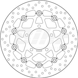 KAWASAKI 1000 ZX 10 R 04' - 07' DISCO FLOTANTE DELANTERO BREMBO