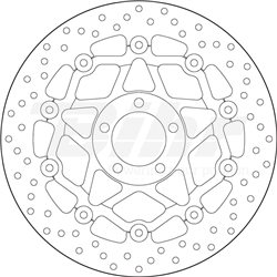 KAWASAKI 1200 ZX1200 01' - 08' DISCO FLOTANTE DELANTERO BREMBO