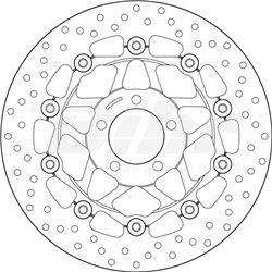 KAWASAKI 1200 ZX12R NINJA 05' - 06' DISCO FLOTANTE DELANTERO BREMBO
