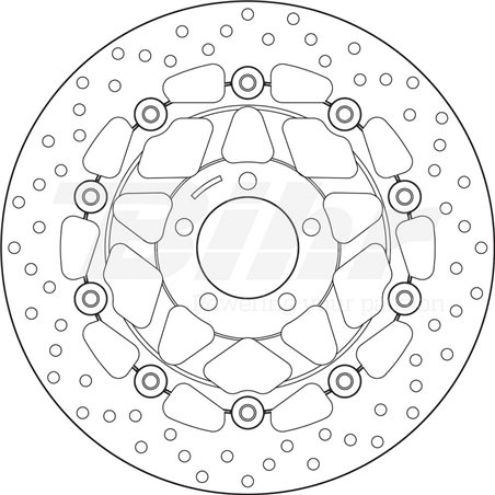KAWASAKI 1200 ZX12R NINJA 05' - 06' DISCO FLOTANTE DELANTERO BREMBO