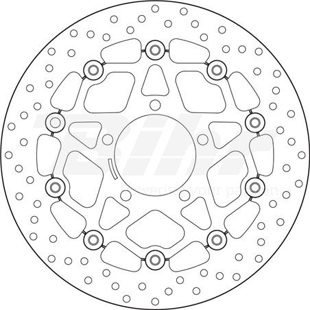 KAWASAKI 1400 GTR 07' - 11' DISCO FLOTANTE DELANTERO BREMBO