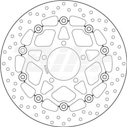 KAWASAKI 1400 ZZR ABS 06  - DISCO FLOTANTE DELANTERO BREMBO