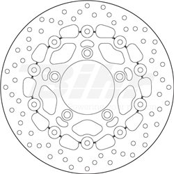KYMCO 550 AK 550 17  - DISCO FLOTANTE DELANTERO BREMBO