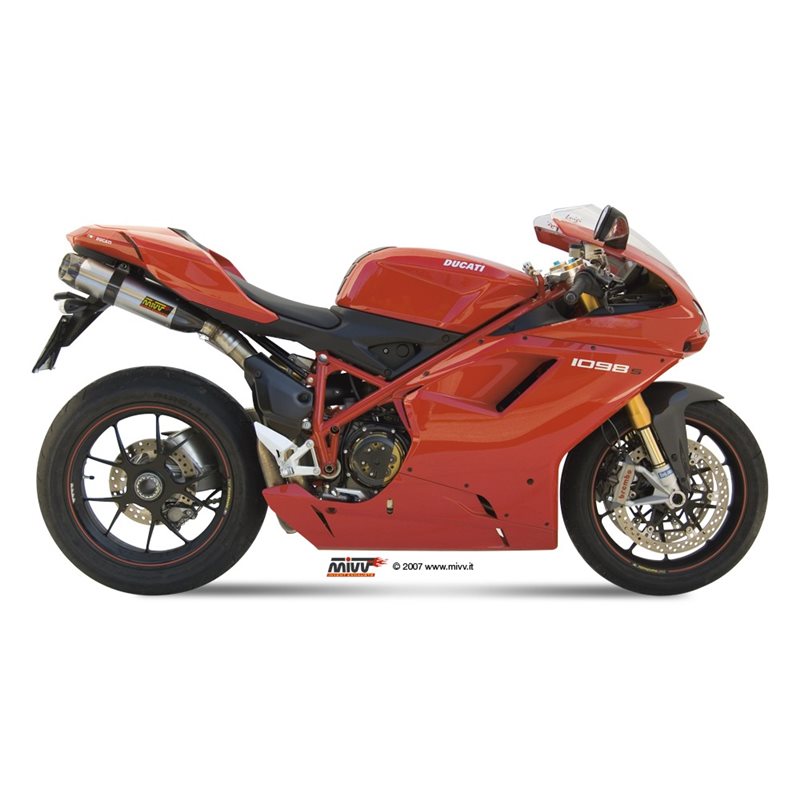 DUCATI 1098 2007 - 2011 SUONO INOX COPA CARBONO MIVV DUCATI 1098 2007 - 2011 SUONO INOX COPA CARBONO MIVV