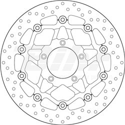 MV AGUSTA 1000 F4 R 10' - 13' DISCO FLOTANTE DELANTERO BREMBO