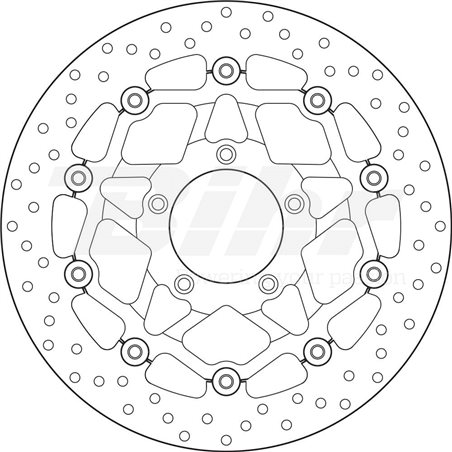 MV AGUSTA 1000 F4 S 10' - 12' DISCO FLOTANTE DELANTERO BREMBO