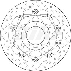 MV AGUSTA 1000 F4 S MAMBA 04' - 07' DISCO FLOTANTE DELANTERO BREMBO