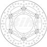 SUZUKI 250 RM Z 04' - 06' DISCO FLOTANTE DELANTERO BREMBO