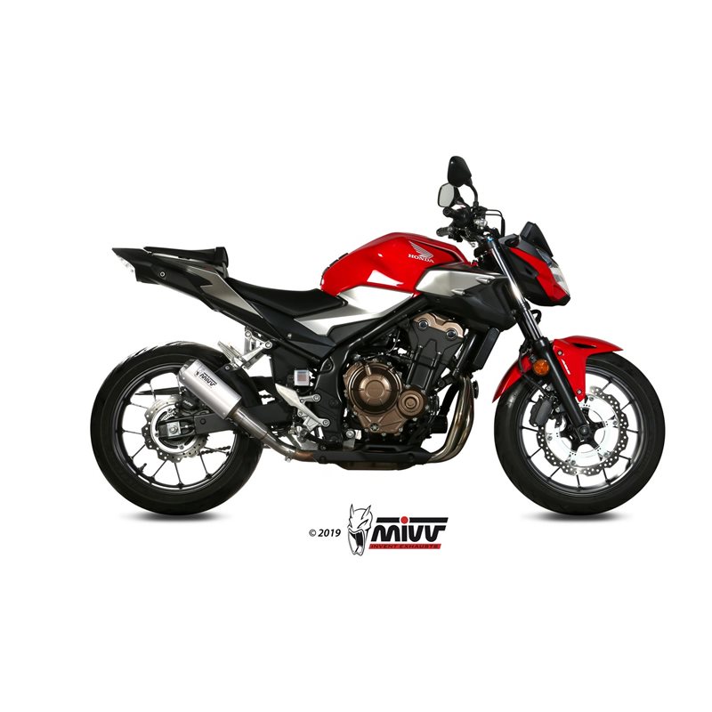 HONDA CB 500 F 2019 - MK3 INOX/ST. STEEL MIVV HONDA CB 500 F 2019 - MK3 INOX/ST. STEEL MIVV