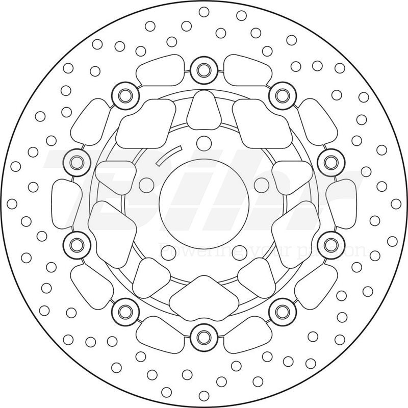 SUZUKI 600 GSX F 98' - 03' DISCO FLOTANTE DELANTERO BREMBO