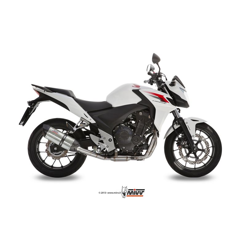 HONDA CBR 500 R 2013 - 2015 SUONO INOX COPA CARBONO MIVV HONDA CBR 500 R 2013 - 2015 SUONO INOX COPA CARBONO MIVV