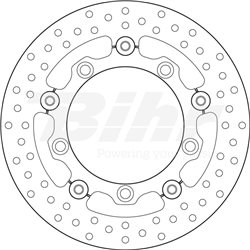 SUZUKI 650 BURGMAN 13  - DISCO FLOTANTE DELANTERO BREMBO