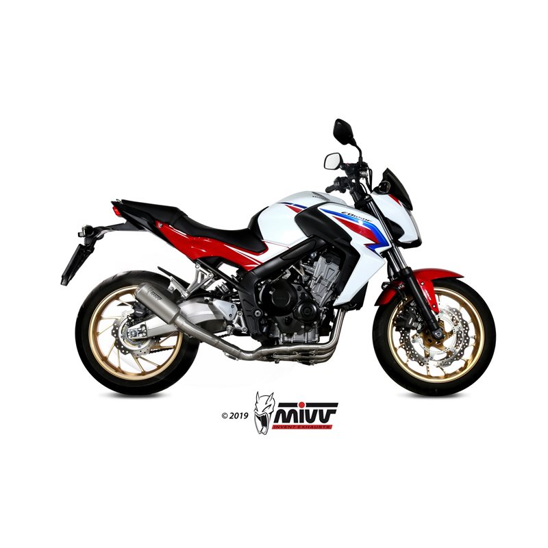 HONDA CB 650 F 2014 - 2018 MK3 INOX/ST. STEEL MIVV HONDA CB 650 F 2014 - 2018 MK3 INOX/ST. STEEL MIVV