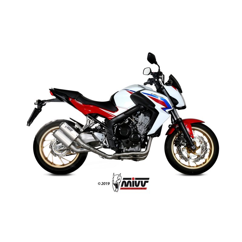 HONDA CB 650 F 2014 - 2018 MK3 INOX/ST. STEEL MIVV HONDA CB 650 F 2014 - 2018 MK3 INOX/ST. STEEL MIVV
