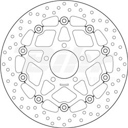 SUZUKI 1000 SV 03' - 07' DISCO FLOTANTE DELANTERO BREMBO
