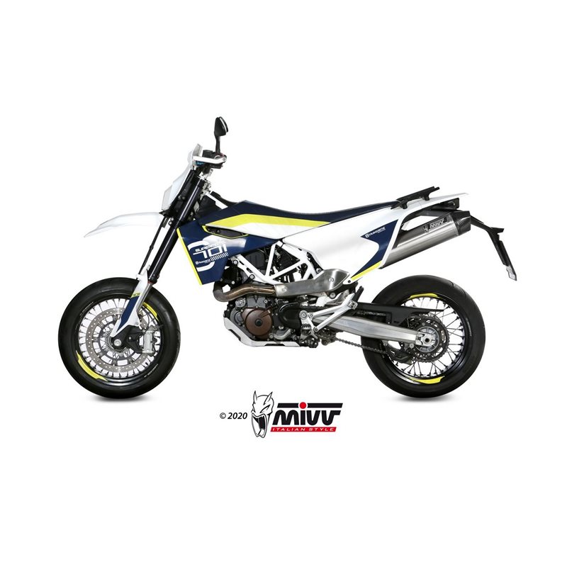 HUSQVARNA 701 ENDURO / SUPERMOTO 2017 - 2019 OVAL TITANIO COPA CARBONO MIVV HUSQVARNA 701 ENDURO / SUPERMOTO 2017 - 2019 OVAL TITANIO COPA CARBONO MIVV
