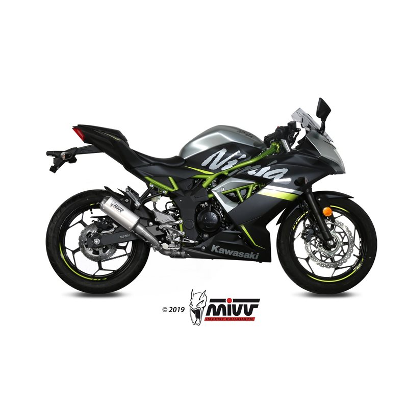 KAWASAKI NINJA 125 2019 - MK3 INOX/ST. STEEL MIVV KAWASAKI NINJA 125 2019 - MK3 INOX/ST. STEEL MIVV
