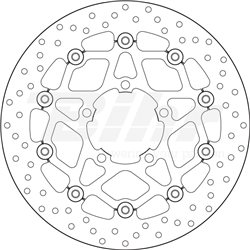 TRIUMPH 675 STREET TRIPLE RX 15  - DISCO FLOTANTE DELANTERO BREMBO