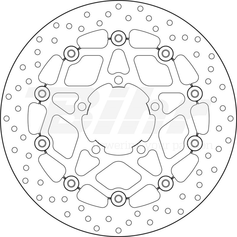 TRIUMPH 675 STREET TRIPLE RX 15  - DISCO FLOTANTE DELANTERO BREMBO