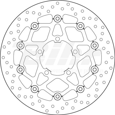 TRIUMPH 675 STREET TRIPLE RX 15  - DISCO FLOTANTE DELANTERO BREMBO