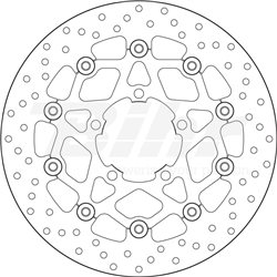 TRIUMPH 800 TIGER 11' - 14' DISCO FLOTANTE DELANTERO BREMBO