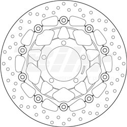 TRIUMPH 800 TIGER XC 15  - DISCO FLOTANTE DELANTERO BREMBO