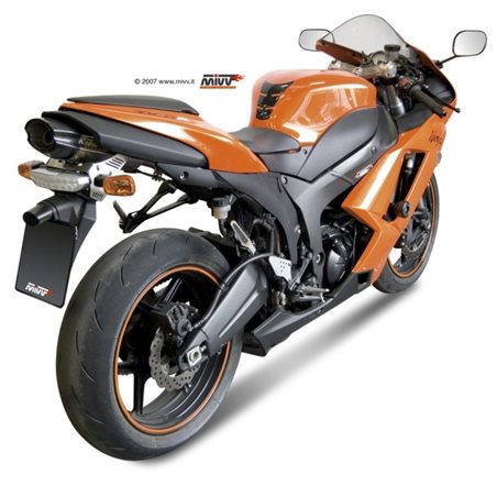 KAWASAKI ZX-6 R 2007 - 2008 SUONO INOX COPA CARBONO MIVV
