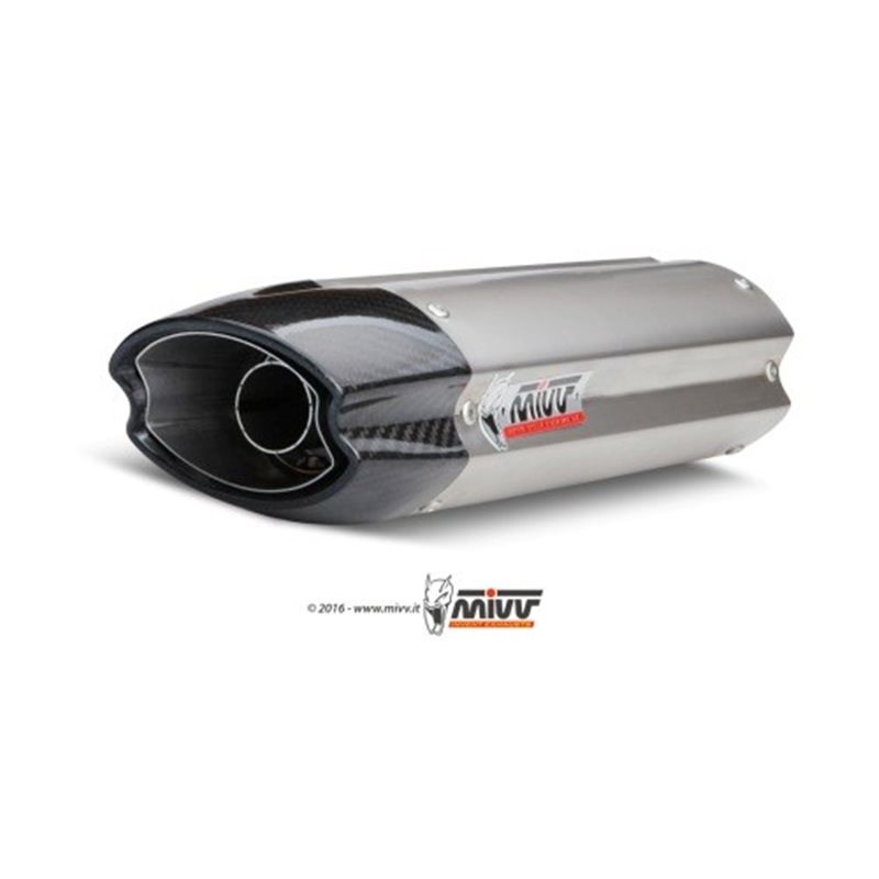 KAWASAKI ZX-6 R 2007 - 2008 SUONO INOX COPA CARBONO MIVV