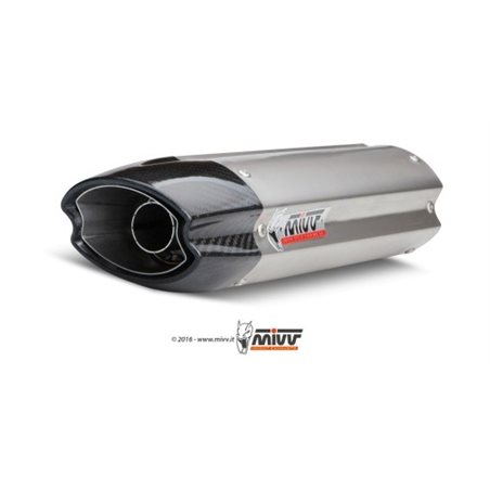 KAWASAKI ZX-6 R 2007 - 2008 SUONO INOX COPA CARBONO MIVV